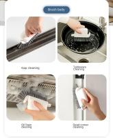 Cepillo De Limpieza Multifuncional 3-en-1 Para Ventanas Puertas Y Cocinas Cepillo De Esquina Para Baño Material PP Ecológico - details 6