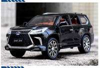 Modelo De Coche LX570 SUV a Escala 1:24 Con Luz Y Música Puertas Abiertas Función Retroceso Regalo Para Niños Vehículos De Tierra - details 2