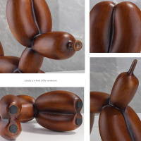 Mini Ornamento De Cerámica Rezina En Forma De Perro Balón Abstracto Escultura Creativa Para Estudio Y Oficina Decoración De Fiestas - details 5