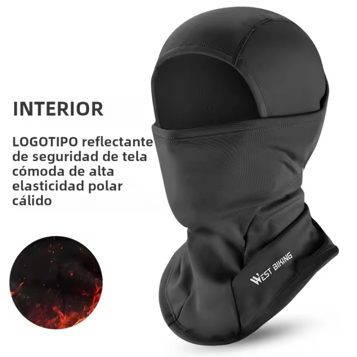 Manta De Cuello Calentadora De Invierno Para Ciclismo Con Poliéster Viento-Resistente Unisex Capucha Deportiva Para Esquí Motocicleta Y Correr - 1