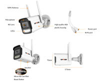 Cámara De Seguridad IP 4K WIFI 8MP H.265 Vigilancia Inteligente Vision Nocturna Color Cámara Bala Para Hogar Y Exterior Detecta Humanos - details 17