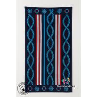 Toalla XXL playa náutica de algodón egipcio, súper absorbente y suave, con elegante motivo marino. Perfecta para sol, piscina o barco. - details 4