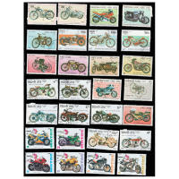 Colección De 44 PCS De Estampillas De Motocicleta Sin Usar Con Marca De Posta En Diferentes Temas Para Amantes Del Papel Y Coleccionistas - details 0