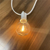 Luces De Cable Blanco G40 Para Exterior IP44 Resistentes Al Clima Con Bombillas Inquebrantables Para Fiestas Y Bodas - details 3