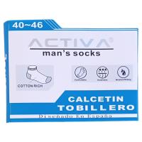 ACTIVA - Pack 12 Pares Calcetines Tobilleros Negros (Talla 40-46) | Hombre/Mujer, Transpirables, Cómodos y Resistentes | Uso Diario, Deporte y Trabajo - details 0