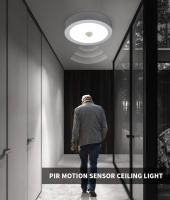 Lámpara De Techo LED Nocturna Con Sensor De Movimiento PIR 18W 12W 6W Para Pasillo Dormitorio Baño Luz Humano Inducción 85-265V - details 0