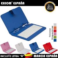 Exeom Funda con Teclado en Español para Tablet 9.7" Azul Acolchada y Reforzada con Cierre Magnético - details 2