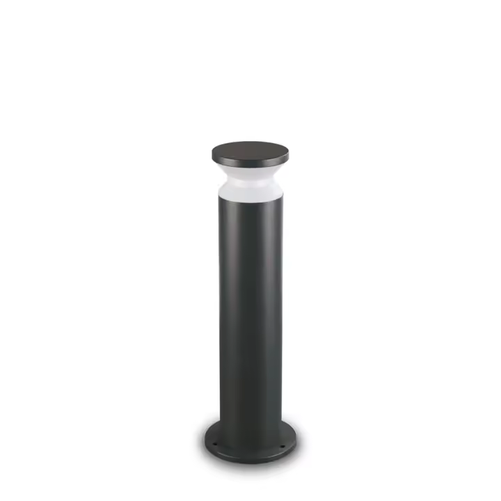 Modern Torre Plantación Aluminio Negro 1 Luz E27 H60Cm - 1