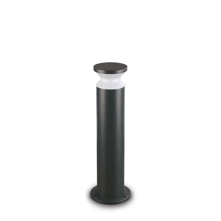 Modern Torre Plantación Aluminio Negro 1 Luz E27 H60Cm - 1