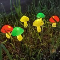 12pcs Luz Solar LED De Enchufe En Forma De Setas Para Jardín Decoración Externa Impermeable Luz De Fairy Para Camino Y Césped - details 5