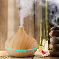 5V USB cross-border wood grain essential oil humidifier large fog volume household seven colors automatic large fog volume onion model humidifier - details 0