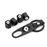 Nueva Capa De Válvula De Neumático Para Coche Con Llavero Y Abrazadera Compatible Con Renault Megane 2 3 4 Twingo Clio Talisman Captur Trafic Kwid - details 1