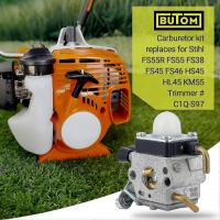 STIHL FS45 HS45 Carburador de Reposición para FS38 FS55 HL45 KM55R Cortadora y Weed Eater con Línea Combustible Kit C1Q-S97 C1Q-S186 [RbestQ] - details 1