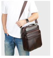 Bolsa De Hombro Para Laptop De 13 Pulgadas WESTAL Para Negocios Y Documentos Correa Ajustable Material Principal Cuero Genuino Estilo Casual - details 10