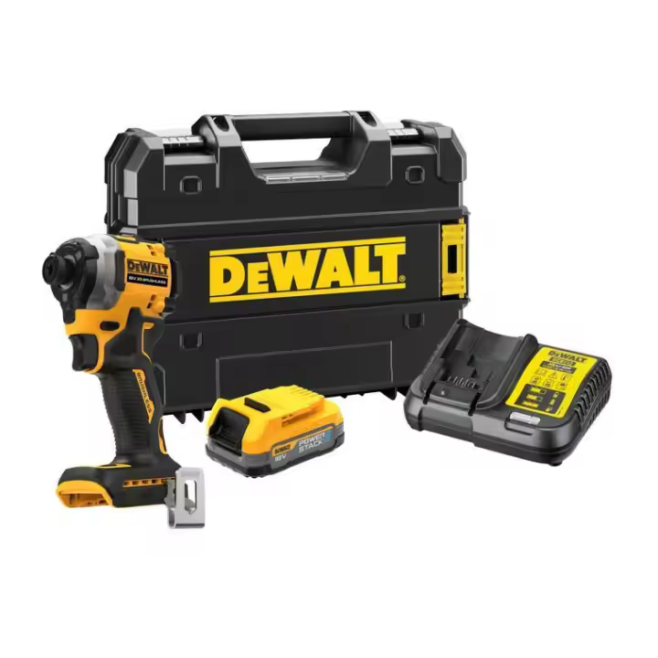 Dewalt zakrętarka udarowa 18v 208nm 1x1,7ah powerstack dcf850e1t - 1