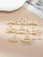 8PCS Peluca Miniatura De Perla Imitación 4CM Para Mujer Calza De Moda Y Minimalista Accesorio Para El Cabello Unisex - details 1