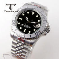 Reloj De Pulsera Automático Tandorio NH35A Date Acero Inoxidable 40mm Inmersión Diversidad Cristal De Zafiro Bisel Rotativo Luminoso - details 4