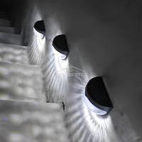 Lámpara Solar LED Para Valla Exterior Impermeable Luz De Pared Para Jardín Camino Terraza Decorativa Blanca Cálida Instalación Auto-contenida Fuente De Energía Solar - details 1