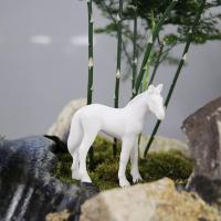2 piezas MINI caballo figurillas miniatura pony resina potro figuras juguete pastel Cupcake Topper casa de muñecas bonsai hadas jardín paisaje ornamento juguete educativo Escuela Premio para - details 1