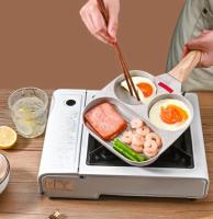 Sartén de Eggs Antiadherente Sartén de Horneado Cuadrado Espátula para Cocinar Cepillo Pequeño Portátil para Camping al Aire Libre - details 2