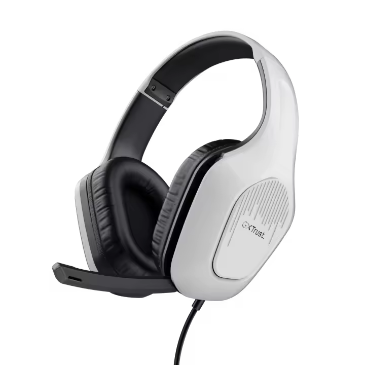 Auriculares gaming Trust GXT 415 Zirox, altavoces de 50 mm para sonido envolvente, micrófono plegable y ajustable, diseño ligero y cómodo (244 g), diadema ajustable, cable de 2 m, compatibles con PC, consolas y dispositivos de 3,5 mm - 1