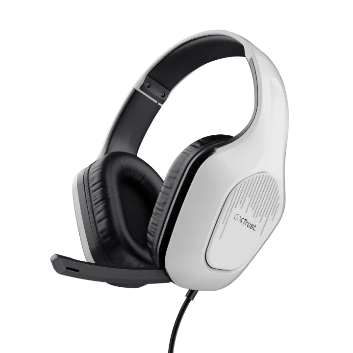 Auriculares gaming Trust GXT 415 Zirox, altavoces de 50 mm para sonido envolvente, micrófono plegable y ajustable, diseño ligero y cómodo (244 g), diadema ajustable, cable de 2 m, compatibles con PC, consolas y dispositivos de 3,5 mm - 1