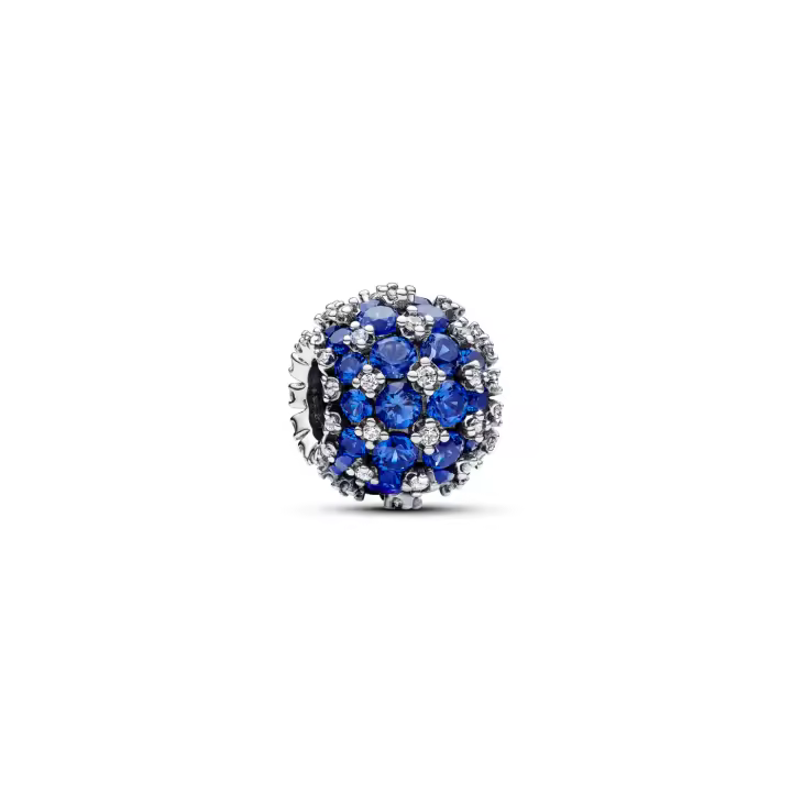 Charm Pandora Azul Redondo Brillante en Pavé 792630C02 - 1
