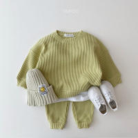 Conjunto De Ropa Para Bebé Niño Corea 2023 Conjunto De Dos Piezas Algodón Waffle Camiseta Sudadera + Pantalones Ajuste True Size - details 6