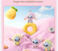 Muñeco De Peluche Miniso Stitch Serie Comer Algo Antes De Dormir Caja Sorpresa De Vinilo Muñeca Lindo Decoración Para Bolsa Regalo Coleccionable De Anime Occidental - details 10