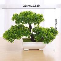 Planta Artificial De Bonsái En Maceta Flores Falsas Para Decoración De Mesa Ornamento De Árbol De Plástico Para Interior - details 3