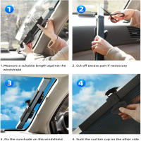 Visera Solar Retráctil Para Coche Protección UV Antisoles Accesorios Para Ventanas De Coche Visera Solar Automóvil - details 0