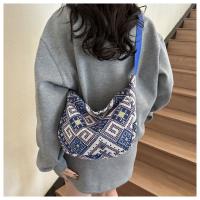 Bolso De Hombro Grande Para Mujer En Lona Estilo Nacional Bolsa De Mano Universitaria Bolsa De Mancuerna Bolsa De Underarm - details 15