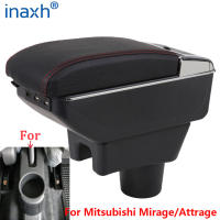 Soporte Central Para Coche Mitsubishi Attrage Mirage Space Star Caja De Almacenamiento Con Reposabrazos Material De Cuero Y Plástico ABS Pieza De Automóvil - details 0