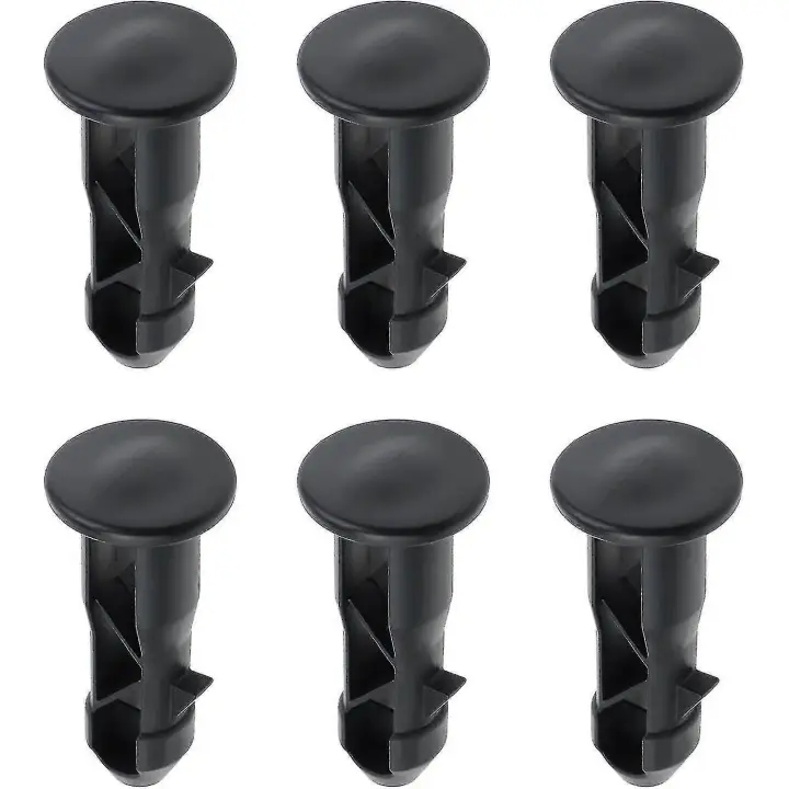 3 Pairs Hinge Bolts Hinge Pins For Trash Can Lid Bins To Fit 240/120/100/60l Outdoor Dustbins, 65mm X 18mm, Black Plastic - 1