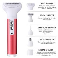 Afeitadora Eléctrica Para Mujer Cuidado Intimo Peluca De Axilas Y Vello Pubico Todo En Uno Recargable Con Multiple Accesorios - details 1