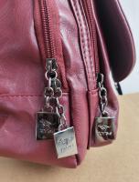 Mochila Multifuncional De Cuero Para Mujer Casual Para Niñas Y Adolescentes Escuela Viaje Bolsa Pequeña Capacidad Inferior a 20 Litros - details 30