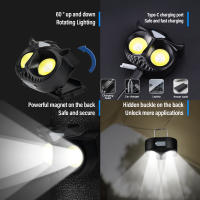 Linterna Frontal COB Con Cabeza De Corazón Impermeable Recargable USB Para Adultos Y Niños Para Correr Pescar Montar Y Acampar Con Gancho Y Magnético - details 0
