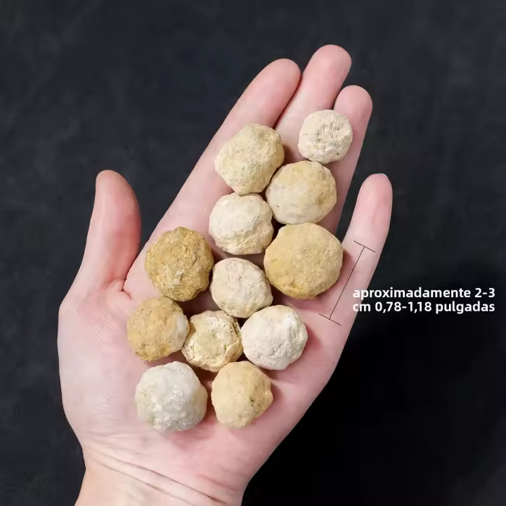 10pcs Bolsa De Agate Marruecos Blanco Con Agujero Cristal Primitivo Mineral Decoración De Escritorio Para Oficina Y Hogar - 1