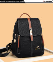 Mochila De Cuero De Alta Calidad Para Mujer Bolsa De Viaje Con Gran Capacidad Bolsa Escolar Estilo De Moda Mochilas Para Damas - details 1