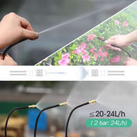 Boquilla De Latón Flexible Para Jardín Y Balcones 20/30/50cm Con Conector Rápido Para Riegera De Nieve 3/8" PE Tubo De Agua Dispersor De Fugas - details 2