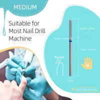 HYTOOS Broca De Carburo Para Uñas Con Corte Redondo Y Limpiador De Cutícula Accesorio Para Taladro De Uñas Tamaño 2.35mm - details 3