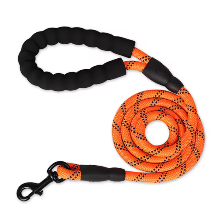 Correa De Mascota 1.5m Con Manija Reflectorizada Y Confortable Para Perros Pequeños Medianos Y Grandes Material De Nylon - 1