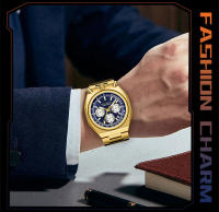 Reloj De Cuarzo Para Hombre MINI FOCUS Cronógrafo Resistente Al Agua Con Luminiscencia Y Calendario Correa De Acero Inoxidable Estilo Business - details 17