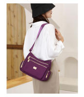 Bolso De Hombro Para Mujer Impermeable De Nylon Bolso Cruzado Estilo Casual Con Bolsillo Interior Y Cierre De Cremallera - details 6