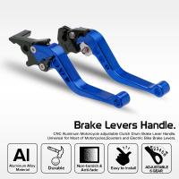 Manillar De Freno Ajustable Para Motocicleta Modificación CNC Palanca De Embrague Y Freno De Anillo Kit De Manillar De Barra Superior Partes Modificadas - details 1