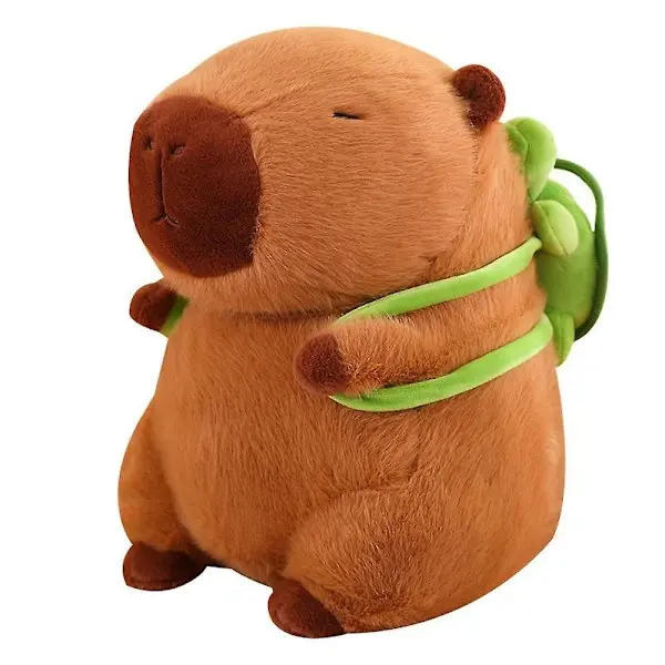 Plush animal Capybara, cute pillow, creative funny ugly cute doll. - 1