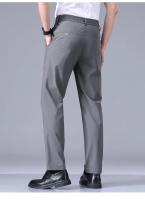 Pantalones Casuales Para Hombre Ultrafinos Y Elásticos Alta Elasticidad Transpirables Suaves Estilo De Negocios Verano Slim Fit Cierre De Cremallera - details 14