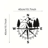Compass Explorer's Choice Adhesivo Para Vehículo Con Diseño De Montaña Y Carpa Grande Adecuado Para Ventanas De Coches Y Camiones Material De Vinilo - details 2