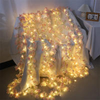 Arbusto De Sake Artificial Con Cadena De Luces Decoración De Boda Y Fiesta Vino De Cerezo De Seda Para Jardín Puerta Y Habitación - details 4
