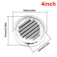 Cubierta De Grille Para Barco Caravana 2PCS Ventilación Redonda De Acero Inoxidable 316 Tapa De Ventilación 4 Pulgadas 5 Pulgadas - details 0